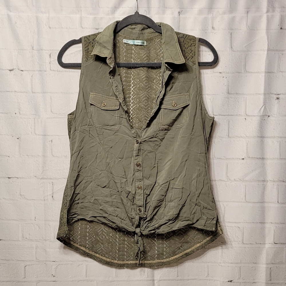 Button Down Tank Top